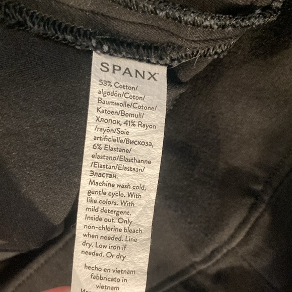 Spanx Black Wide Leg Capri Pull On Pant Size XL Petite - Picture 8 of 15